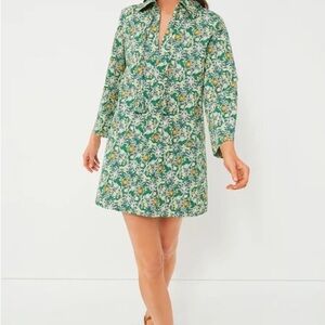 Tuckernuck Green Floral Carrington Dress